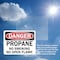 Signmission Propane No Smoking No Open Flames Danger Sign, Vinyl Decal, 7in W x 5in L, 2PK OS-2PACK-DS-D-57-L-19467 - alternate 2
